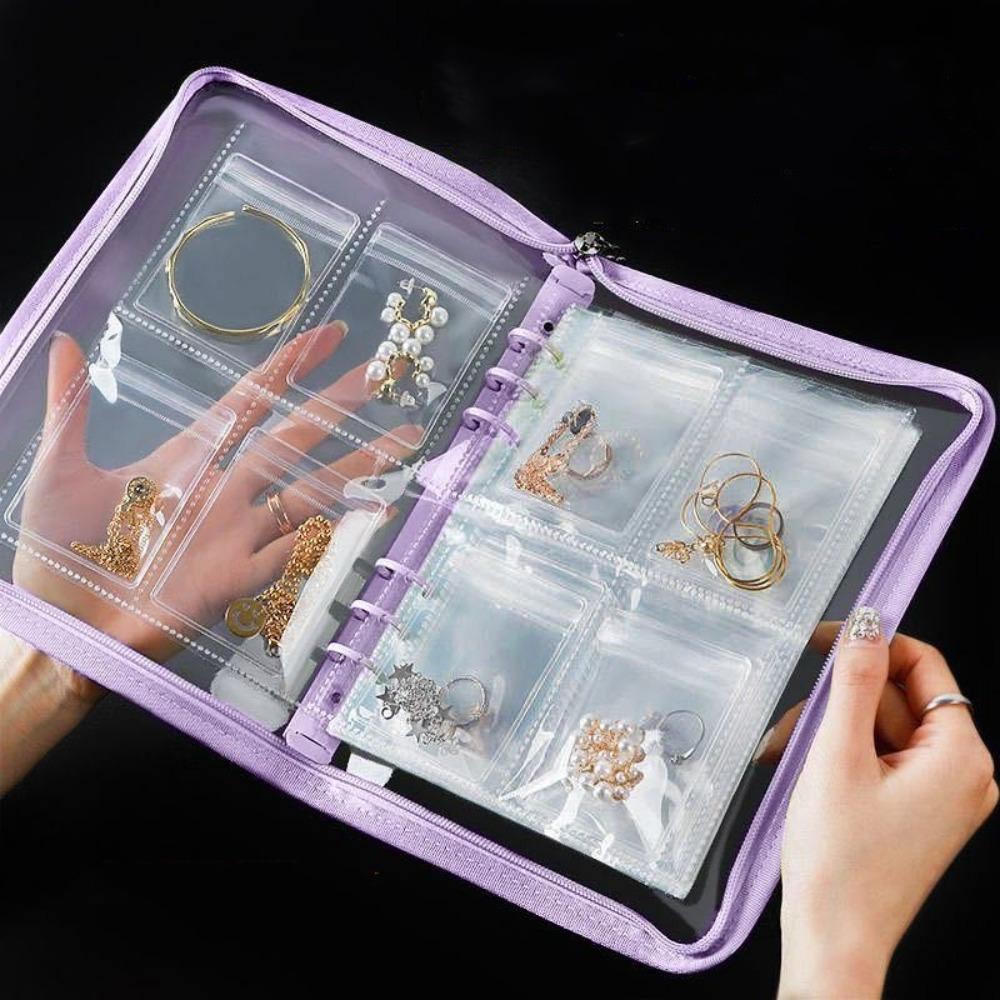 Water-proof Necklace Earring Holder Bag Anti-oxidation Jewelry Bag Photo Storage Book  Necklace