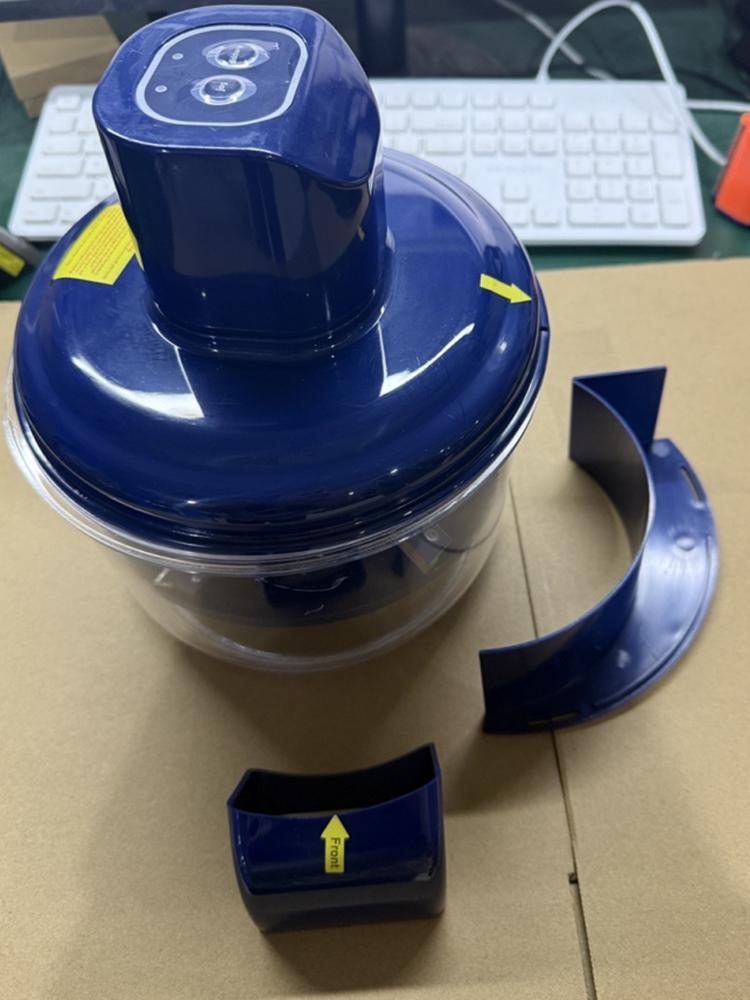 

Прозрачная электрическая овощечистка и фрукточистка Автоматическая электрическая машина для очистки винограда Съемник кожуры с фруктов без рук Инструмент для подготовки синий