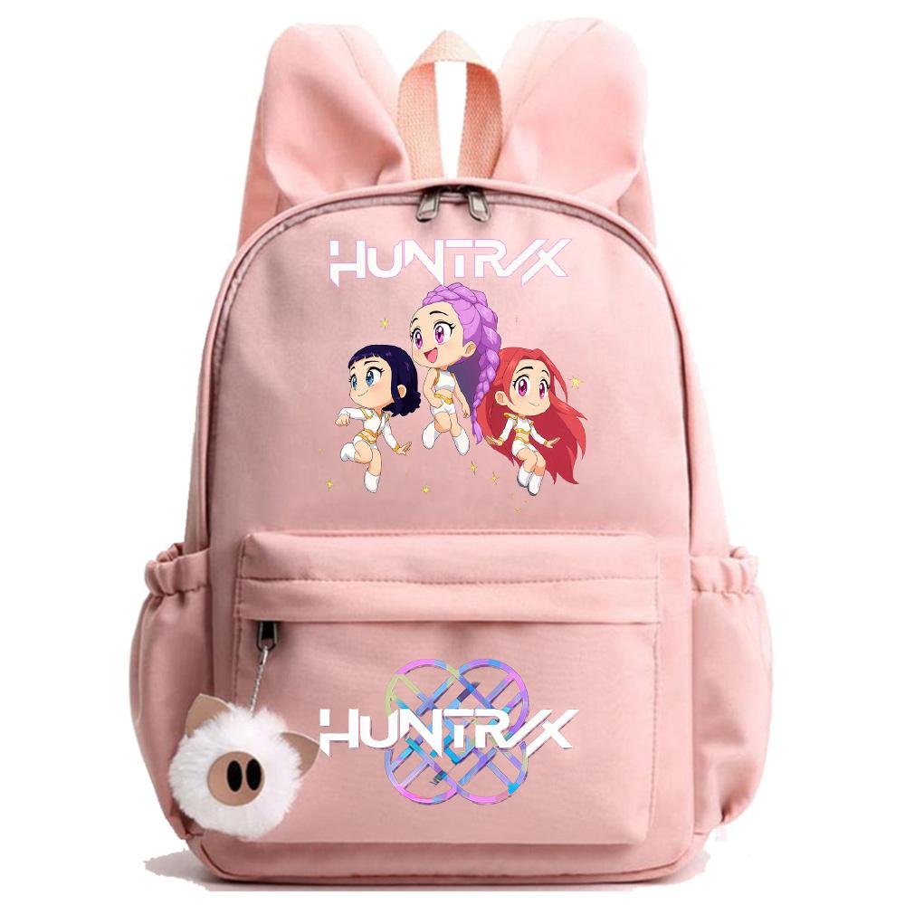 Anime Cartoon K-Pop Demon Hunters Printed Backpack for Teenger Children Student Schoolbag Girl Kid Gift Women Large Capacity Waterproof Travel Bag