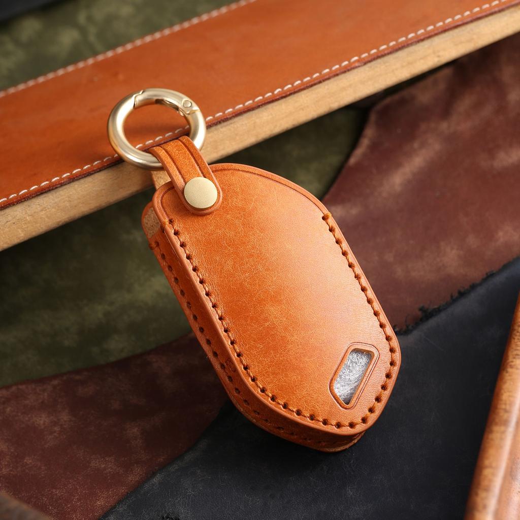 Customized key bag is suitable for the new Kia key cover, the new handmade genuine leather high-end car key protection bag.