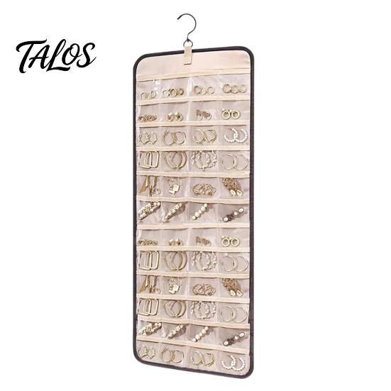 Multi-layered Jewelry Display Rack Hanging Organizer Necklace Holder Large Capacity Practical Space-saving Anti-tangle Earrings Rings Hanger Stylish