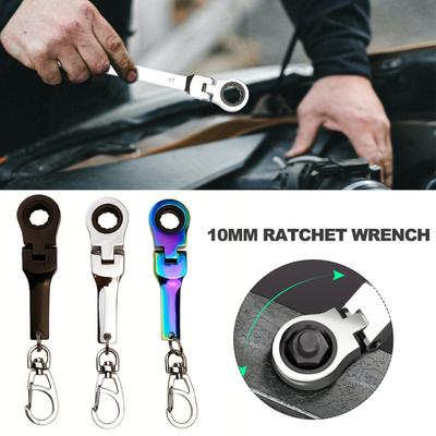 Chiave a cricchetto EDC Cacciavite Accessorio Dimensioni compatte Portatile Ampiamente usato Telescopico Portachiavi Chiave a cricchetto Strumento da campeggio