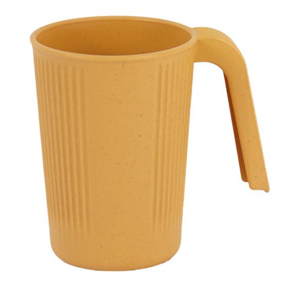 Taza de agua irrompible con asas, diseño de línea Vertical, fácil de limpiar, apta para lavavajillas, 4 Uds.