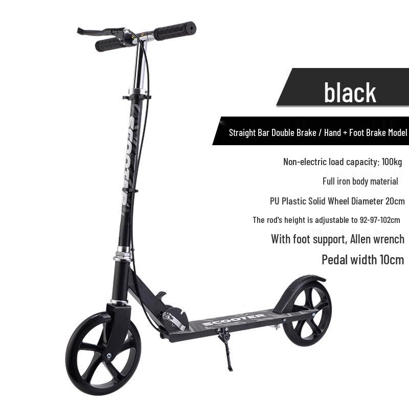 Faltbarer City-Roller: Großes Rad für Teenager & Erwachsene