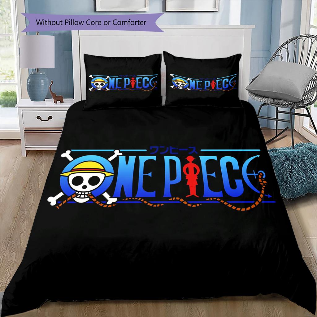 Cartoon Pattern Bedding Quilt Set Quilt Cover Pillowcase Home Decoration Birthday Gift (1 * Duvet Cover + 2 * Pillowcase, Without Core)