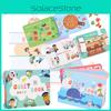 Beschäftigungsbuch für Kinder Interaktives Lernspielzeug für 4-6 Jahre Sensorisches Lernen und Feinmotorik-Entwicklung Yc-72