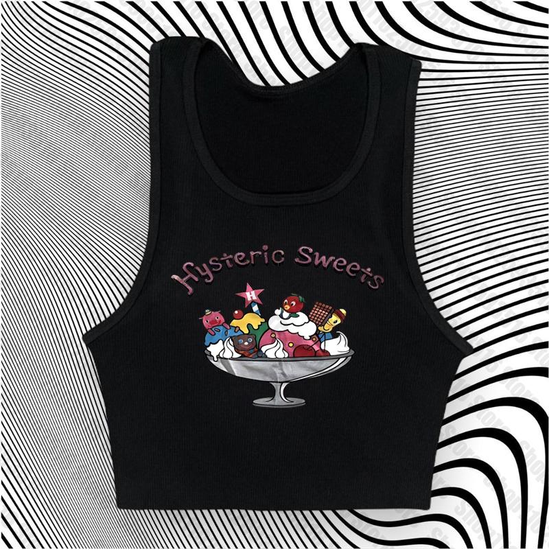 Y2K Letter Print Vintage High Street Aesthetic T-shirt 2000's Crop Top Summer Punk Short Sleeve Clothes Casual Streetwear Tshirt