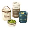 ZISIZ Stainless Steel Divided Insulated Lunch Box