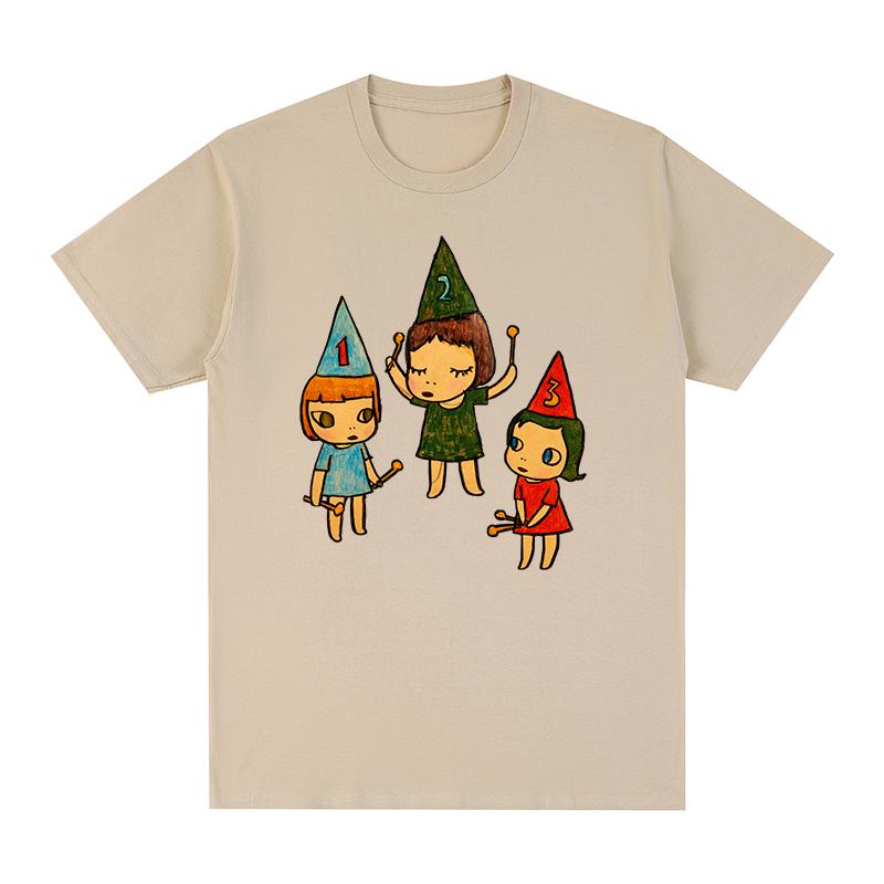 Yoshitomo Nara niedliches Streetwear T-Shirt Baumwolle Herren T-Shirt Neues TEE T-SHIRT Damenoberteile