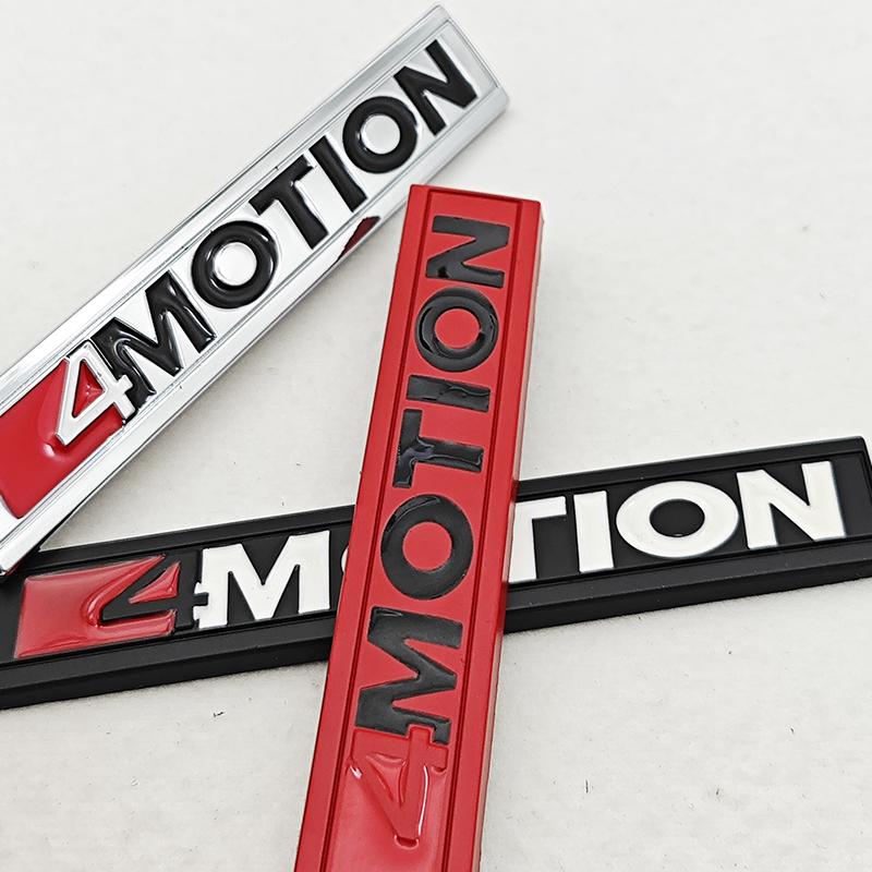 SVLHP1 3D Car 4MOTION Emblem Logo Trim Front Hood Grille Badge Rear Trunk Sticker For VW Volkswagen Polo Golf Passat Jetta Accessories