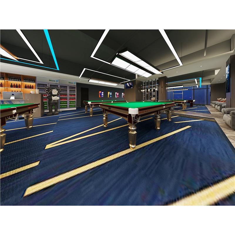Luxuriöser feuerfester Nylon-Teppich für Billardhallen in Hotels - Teppich mit großflächigem Druck