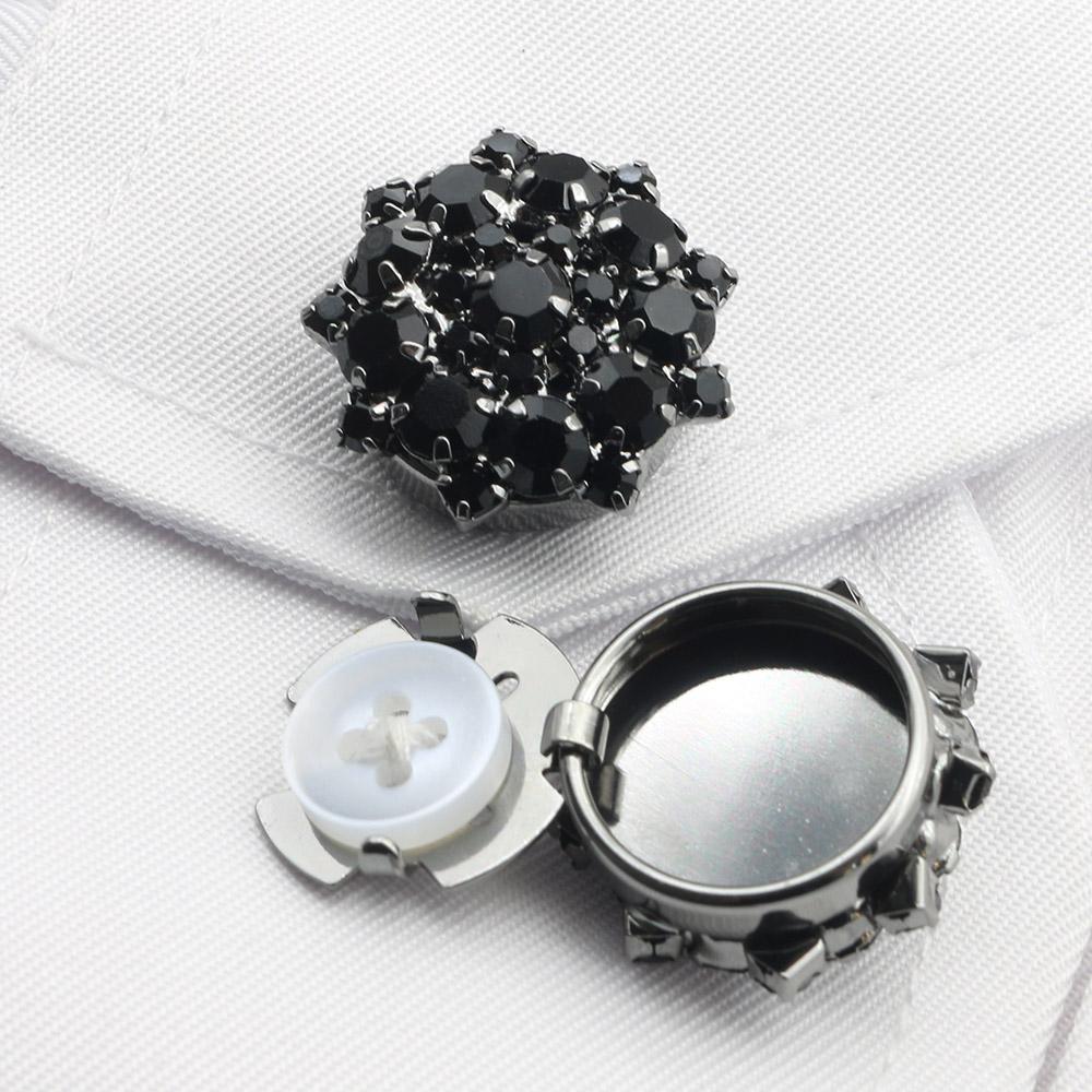 

Fashion Bestseller 2 pieces of 22MM Circular Rhinestone Cufflinks, Women s Shirts, Dresses, Sweaters, DIY Handmade Wholesale