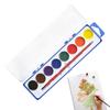 Washable Watercolor Paint Set With Water Brush Pen 8 Colors Watercolor Paint Palette Portable Water Color Paints for Kids Adults
