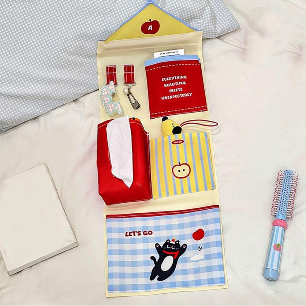 Cute Dormitory Storage Hanging Bag Oxford Cloth Cartoon Hanging Bag  Living Room