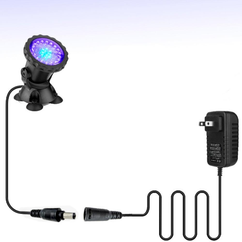 IP68 Wasserdichte Unterwasser-LED-Leuchten 12V RGB Mehrfarbig Aquarium-Licht Gartenbrunnen Teich Fischbecken Schwimmbecken Spot-Lampe