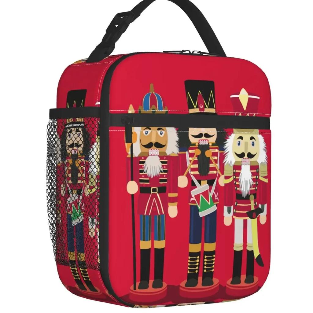 Nutcracker Ballet Dancer Thermal Insulated Lunch Bag Women Resuable Lunch Tote for Outdoor Camping Travel Multifunction Food Box