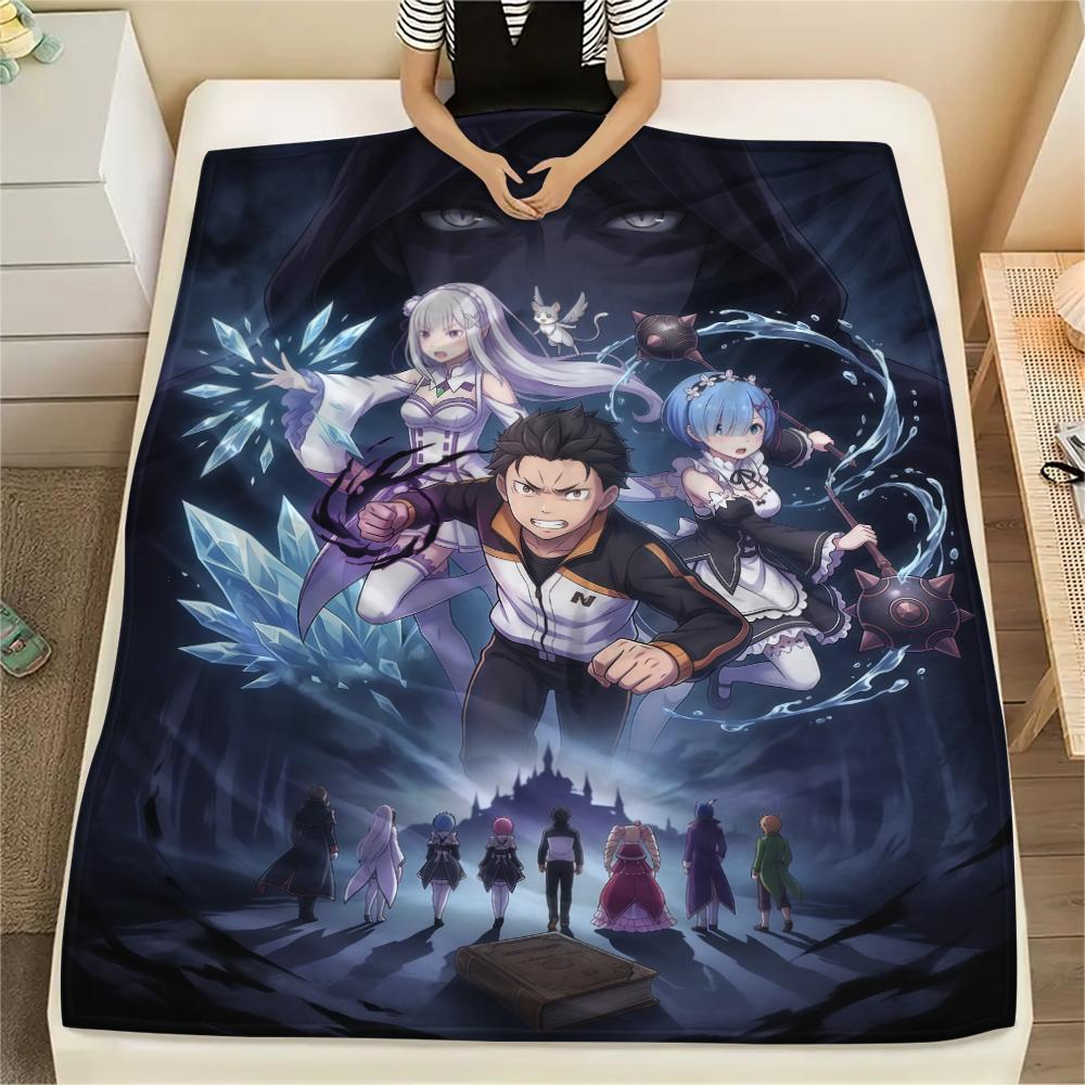 ReZero Starting Life in Another WorldPrint Flannel Blanket, High quality Comfortable for All Seasons, Home Decor, Warmth and Comfort