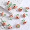 Hand-Painted Mushroom Glass Beads for DIY Jewelry: Necklace, Earrings, Bracelet Crafting Material