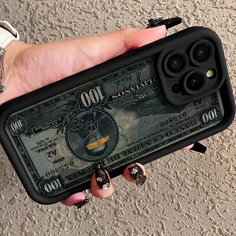 Banknote pattern design phone case suitable for iPhone 17 16 15 14 13 12 11 Pro/Max/Plus anti drop and shockproof back cover