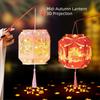 Rabbit Mid-Autumn Festival Lantern Six-Sided LED Lantern DIY Craft Kit Lantern  Garden Decor