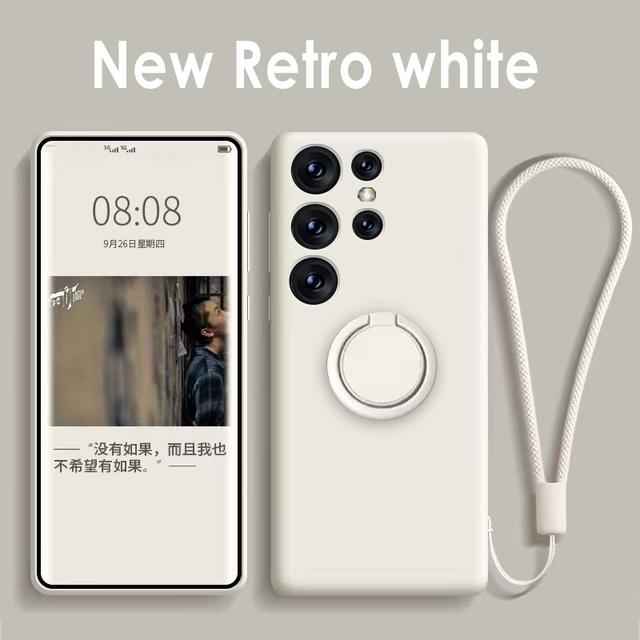 Magnetic Holder Case For Samsung Galaxy S24 S23 S22 S21 Ultra Plus S20 FE Note 20 A54 A53 A52 A13 A14 A34 Liquid Silicone Cover