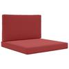 Outdoor Sofa Cushions 2 Pcs Burgundy Polyester