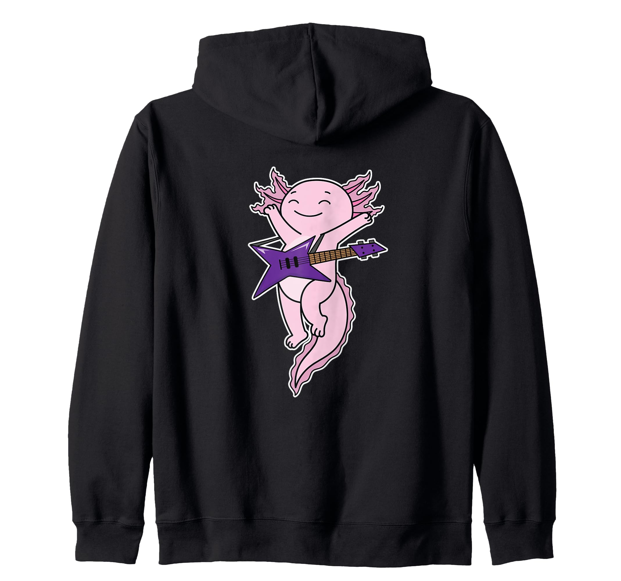 

Axolotl playing guitar zip hoodie