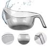 Rice Washing Colander Strainer - Fine Mesh Sieve for Draining Rice, Vegetables and Pasta - Multipurpose Kitchen Strainer Basket