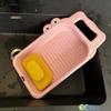 Anti-slip Laundry Board Plastic Integrated Lovely Washing Board Clothes Washboard  Home Baby Wash