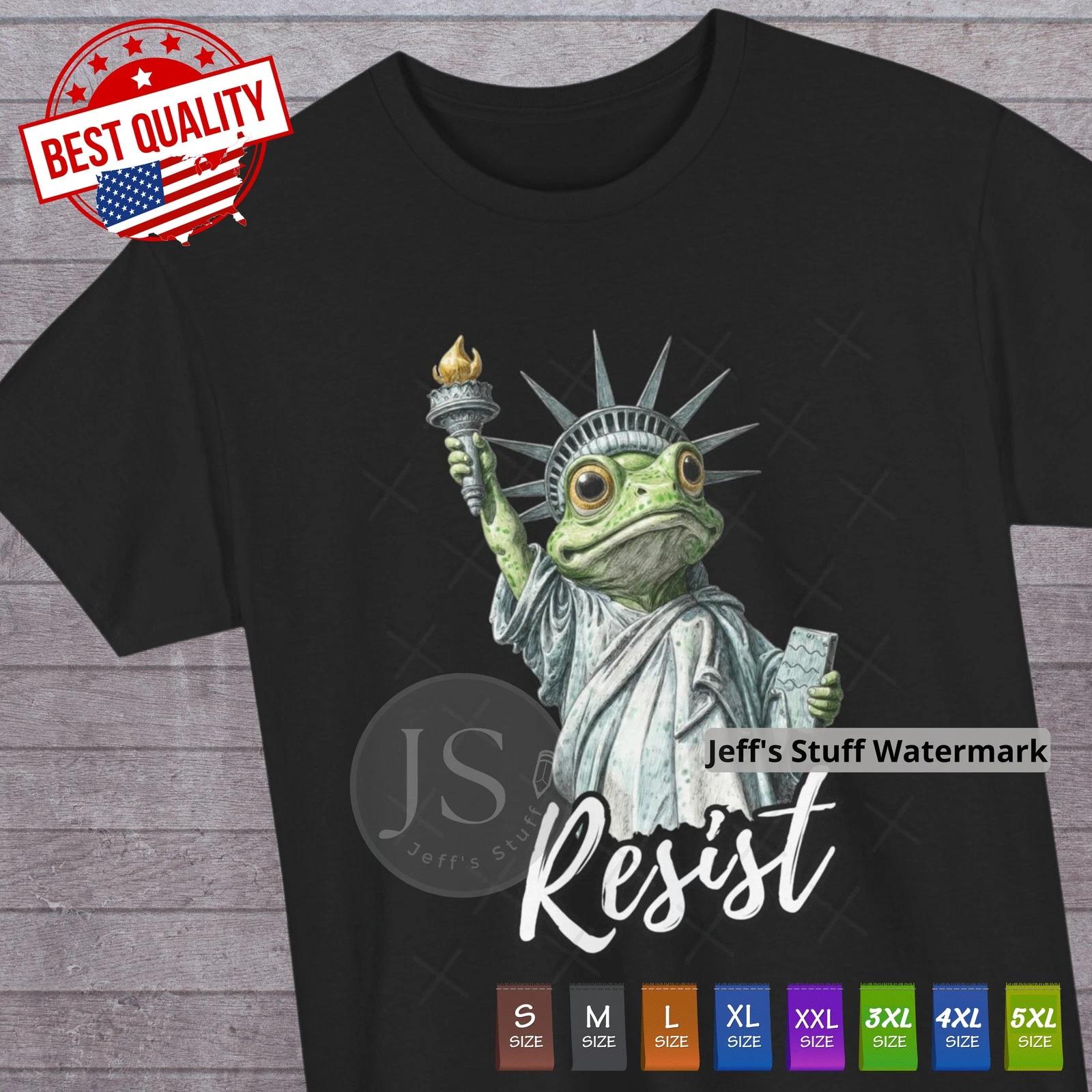 Portland Frog Protest T Shirt Resist Political Satire Funny Graphic Tee XL