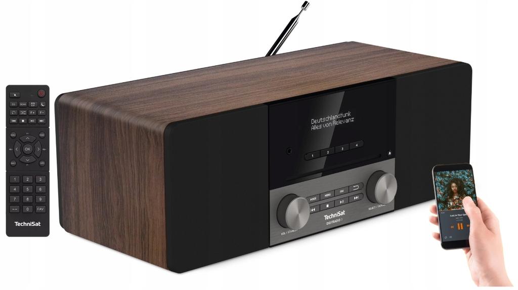 TechniSat DIGITRADIO 3 DAB+ FM CD Bluetooth Walnut Station Radio