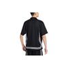Nike Quick-Dry Basketball Polo Shirt With Single-Breasted Closure And Loose Fit Short Sleeves Men Tops Black White FN2876-010