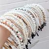 Women's Pearl Braided Knotted Twist Bow Crown Headband Bridal Hair Accessories with Free Shipping