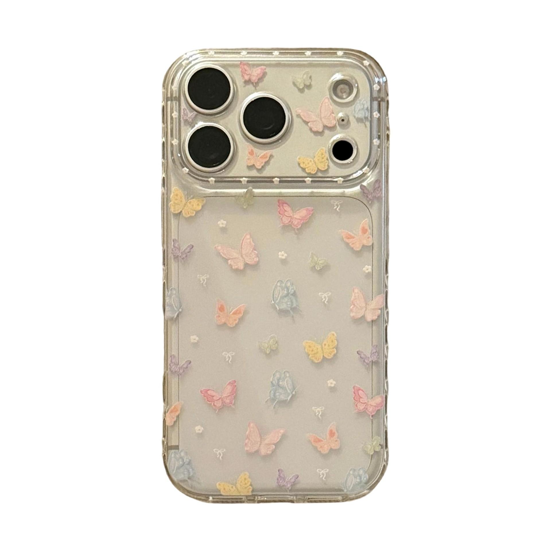 Colorful Butterfly Phone Case for iPhone 16, iPhone 17, and iPhone 17 Pro Max iPhone 11