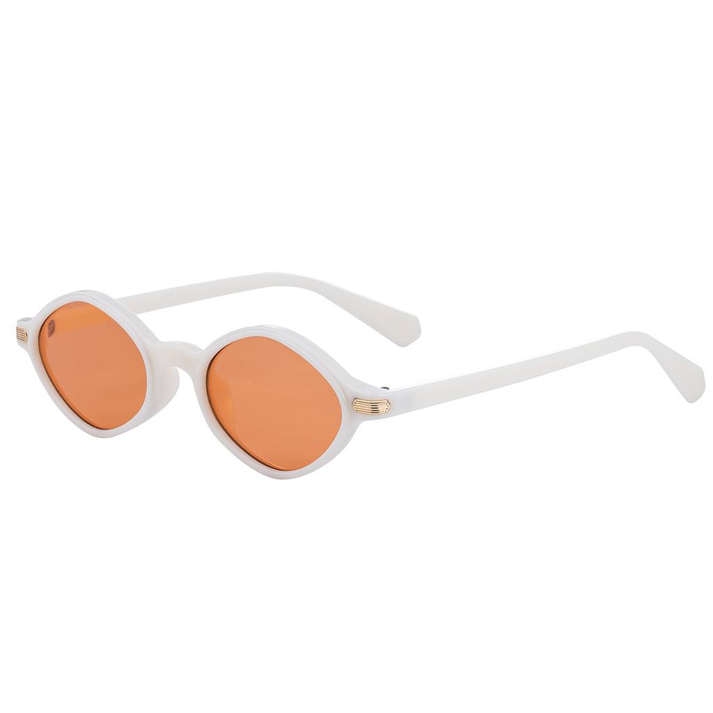 Oval small frame sunglasses for men, new European and American fashion personality, outdoor trendy sunglasses for women