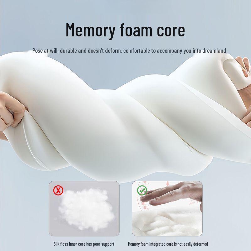 Waschbares Memory-Schaum-Körperkissen für Erwachsene - Seitenschläfer & Beinunterstützung