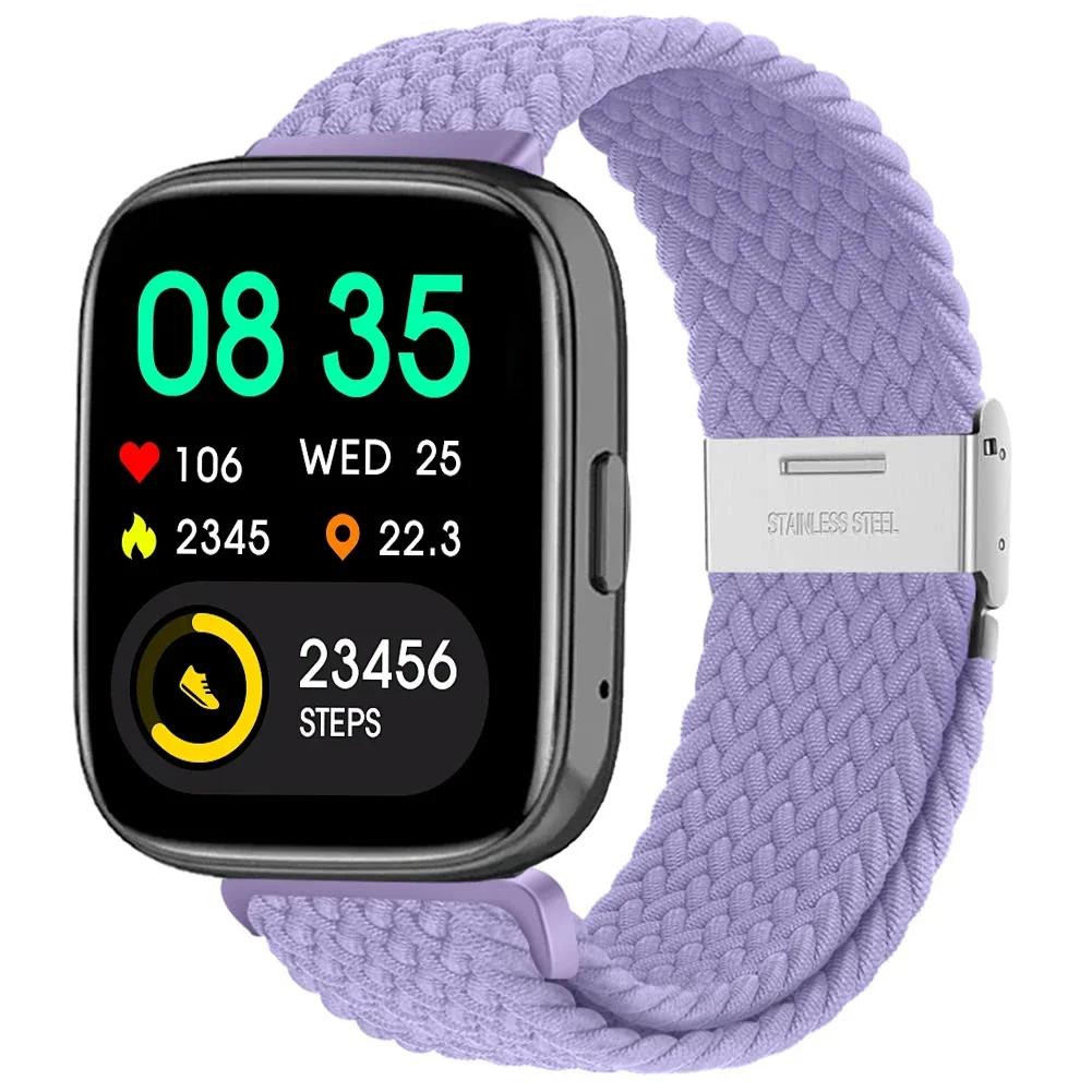 New Nylon Braided Solo Loop Strap for Redmi Watch 5 3 Lite Band for Xiaomi Watch 5 3 Active Wristband Elastic Weave Bracelet