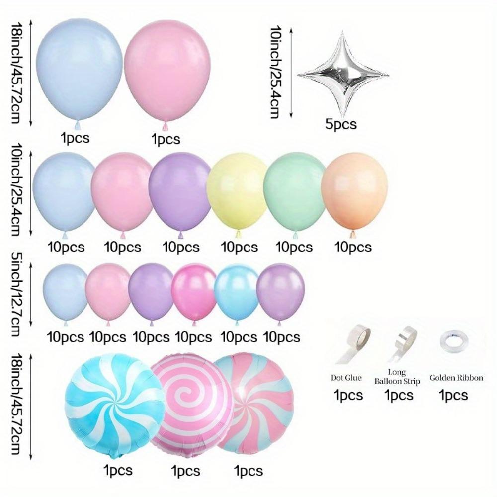 133PCS Donut Themed Balloon Wreath Arch Kit for Wedding Birthday Parties Anniversary, Event Celebration Decoration Supplies