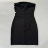New Heavy Industry Party Dinner Bandage Dress Rhinestone Personality Bandeau Dress Sexy Tight Women's Cross