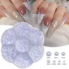 Elegant and Modern Resin Half Beads Nail Art Craft Personalized Nails DIY Decoration for Special Occasions
