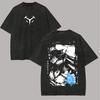 T-shirt Lavata Vintage Akame Ga Kill Esdeath Anime Grafica Stampa Oversize Unisex Casual Streetwear Cotone Manica Corta Top