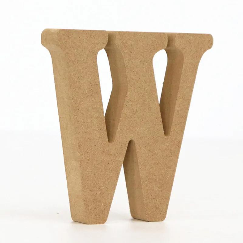 26-Letter Wooden Alphabet DIY 10cm Handicrafts Three-Dimensional Decorative Letters Sign Decorations Craft Supplies