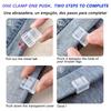 2-10Pcs Multi-Function Leg Edge Clips Invisible Trouser Legs Fixing Clips For Instant Shortening,Transparent And Decorative