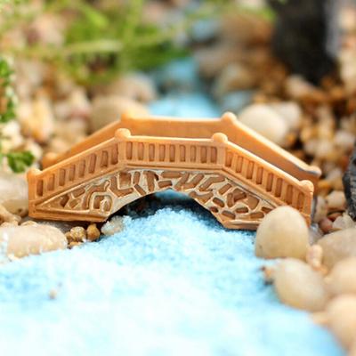 Puente de Piedra de Simulación DIY Mini Manualidad Accesorios para Jardín de Hadas Terrario Decoración de Paisaje