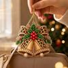 Leopard Print Christmas Ornament, 2D Flat Acrylic Hanging Decoration for Holiday Tree and Home Decor