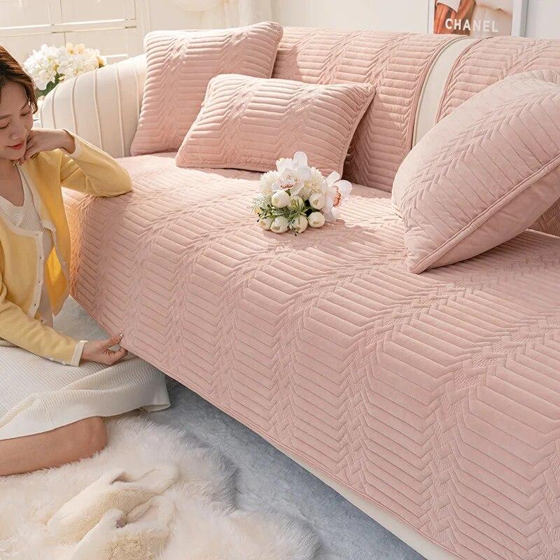 

Калын Рахат Кристал Кадифе Пембе Канепе Кылифы Кыса Пелуш Каймаз Кесит Канепе Хавлу Кыш Сычак Канепе Мат Oturma odası Için 70x70cm 1pcs