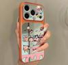 Applicable to iphone11pro sleeping small new 11 cartoon large window mobile phone case iPhone11 two-in-one mirror