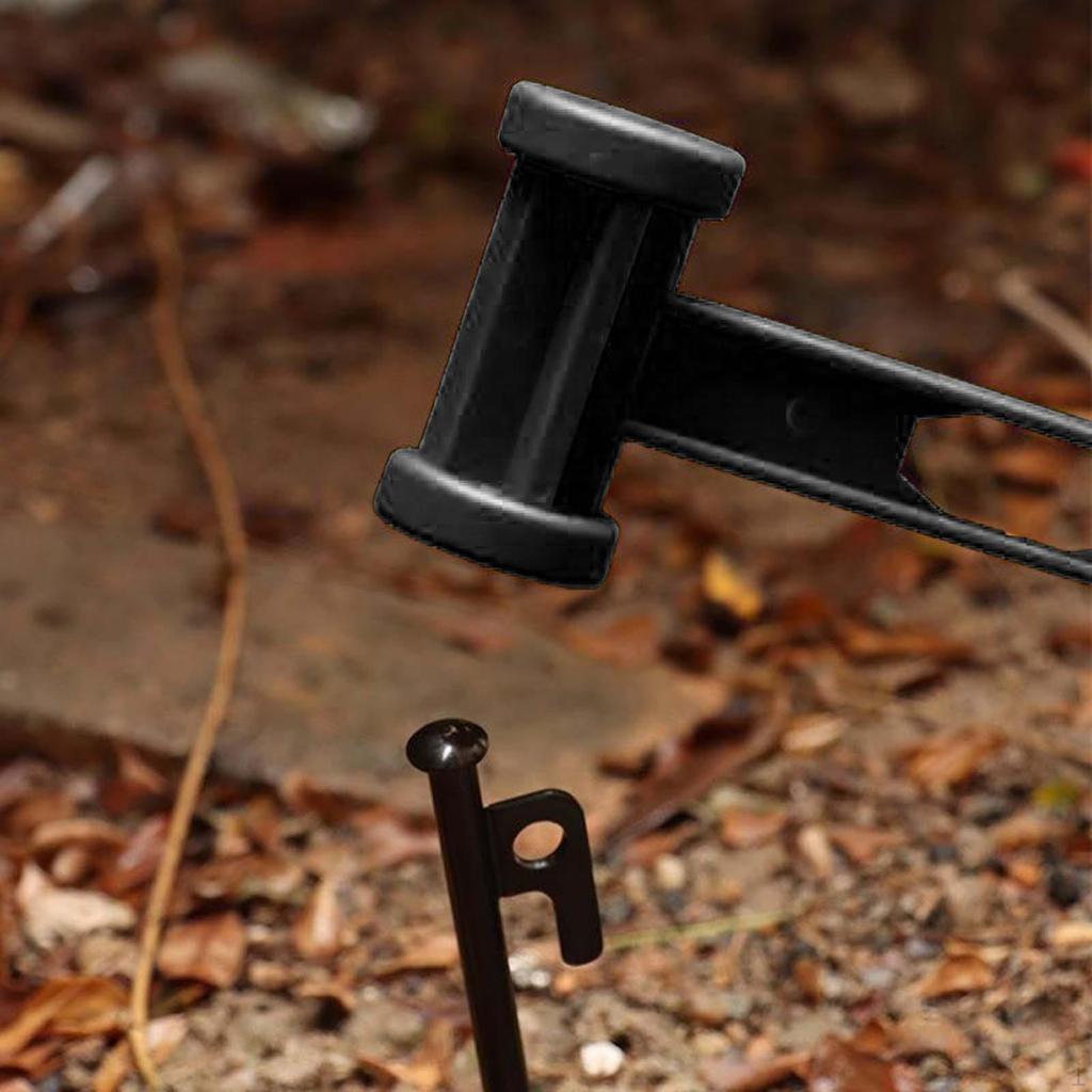 Tent Stake Hammer Camp Remover Lightweight Portable Peg Puller Camping for