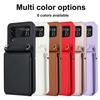 New Model Suitable for Samsung Z Flip3 Folding Mobile Phone Case Crossbody Flip4 Organ Card Mirror Mobile Phone Case