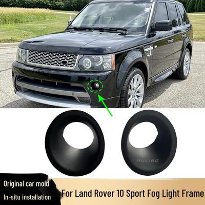 Compatible Front Bumper Fog Light Trim for Land Rover Range Rover Sport 2010, Primer Silver, LR019637/LR019636.